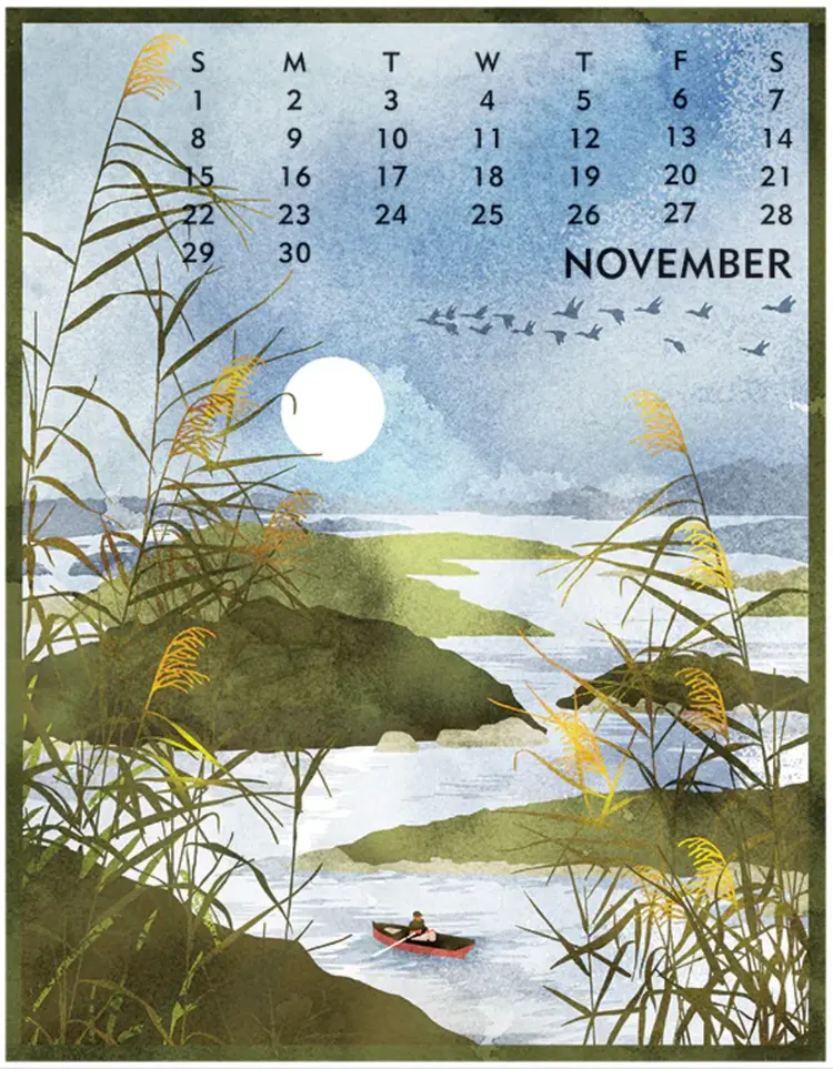 Linnea 2026 Desktop Calendar