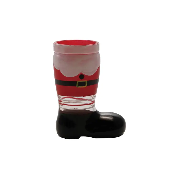 Creative Co-Op Santa Boot Shot Glass
