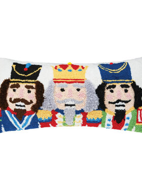 Nutcracker Trio Hooked Pillow
