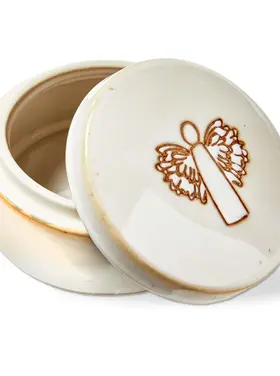 ANGEL TRINKET DISH W/LID