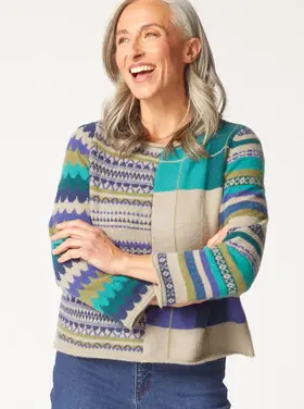 Habitat WINTER WHIMSY MIXED PATTERN PULLOVER