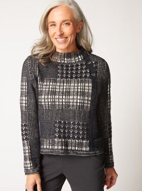 Habitat PLAID PATCHWORK PULLOVER