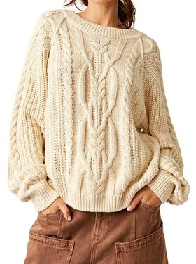 Free People Frankie Cable Sweater