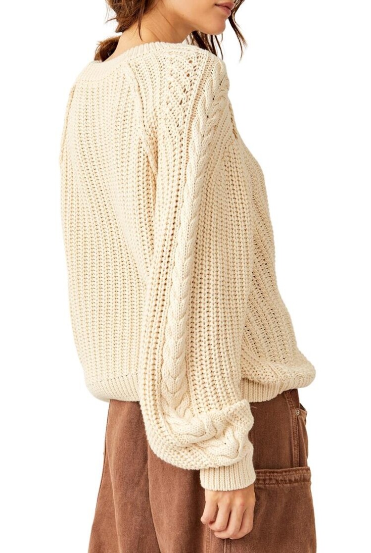 Free People Frankie Cable Sweater