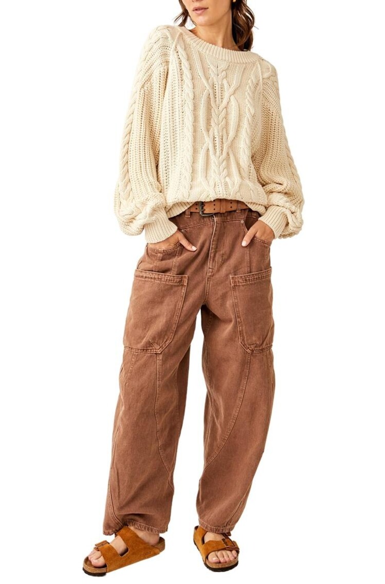Free People Frankie Cable Sweater