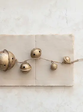 Creative Co-Op 4" Round x 16"H Metal Ball Gold