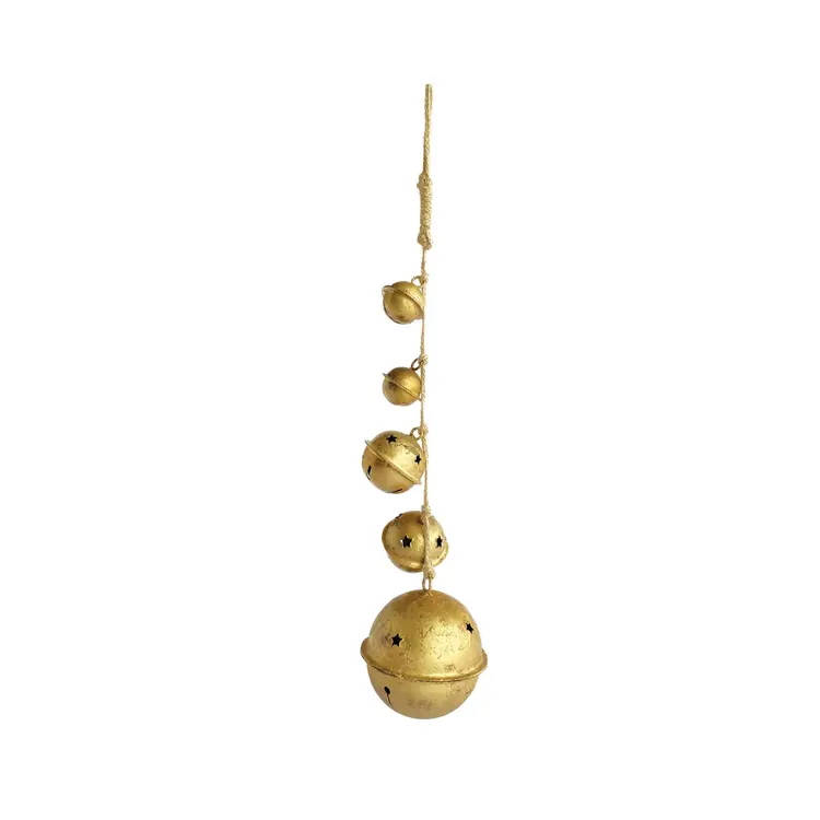 Creative Co-Op 4" Round x 16"H Metal Ball Gold