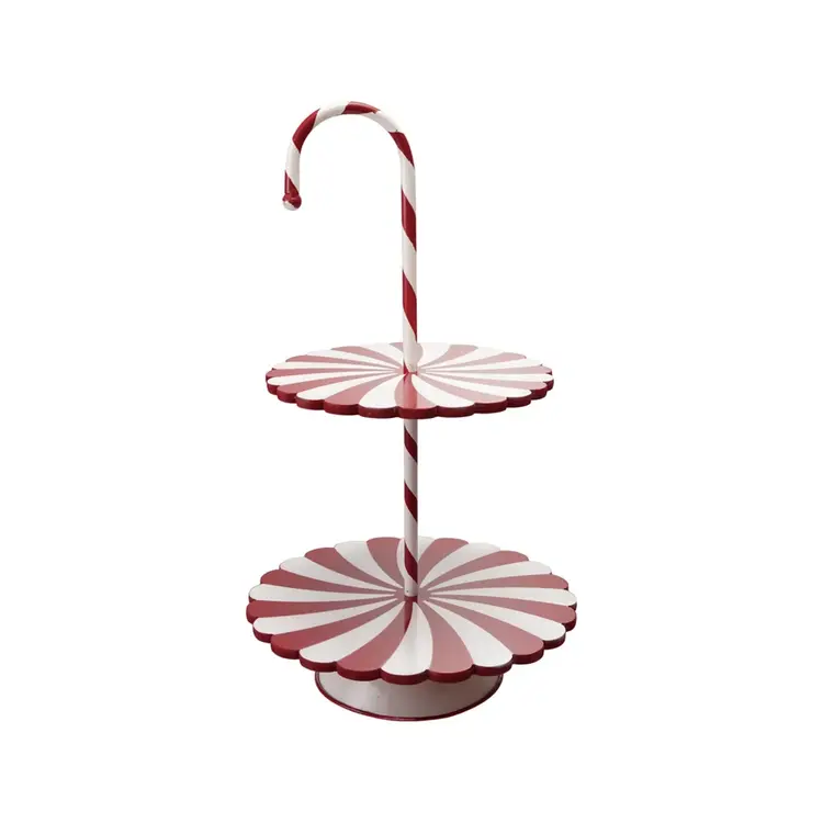 Creative Co-Op Decorative Candycane Server