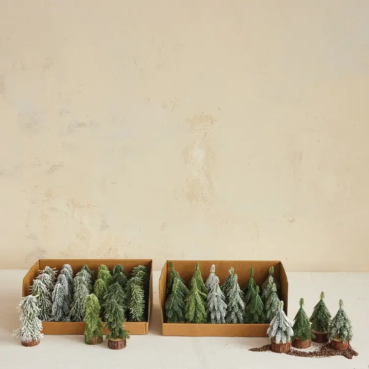 Creative Co-Op Single Faux Evergreen Trees