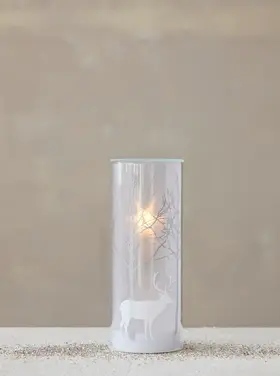 Creative Co-Op Glass LED Motion Lamp