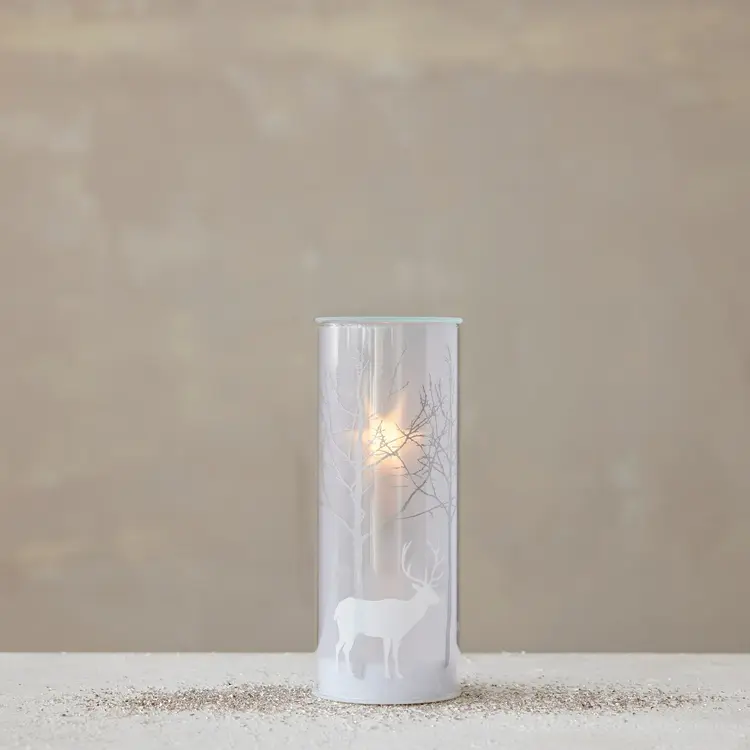 Creative Co-Op Glass LED Motion Lamp
