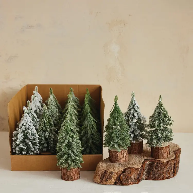 Creative Co-Op Single Lg Faux Evergreen Trees