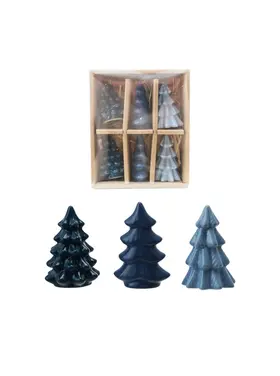 Creative Co-Op S/6 2-1/2"H Stoneware Trees