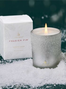 Thymes FFr Flocked Votive Candle 2oz,