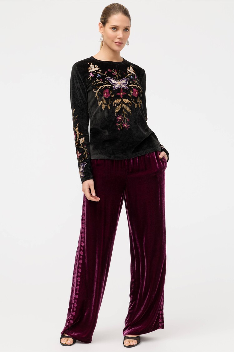 Johnny Was Bounce Velour Mock Neck