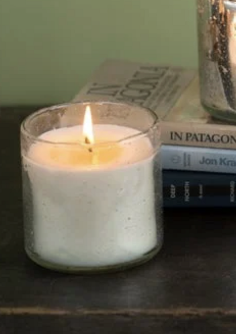 Himalayan Trading Post Artisan Glass Tumbler Clear Bourbon Vanilla