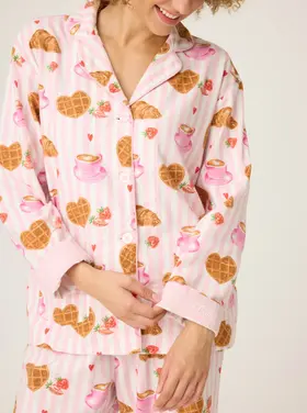 PJ Salvage Parisian PJ Set Flannel