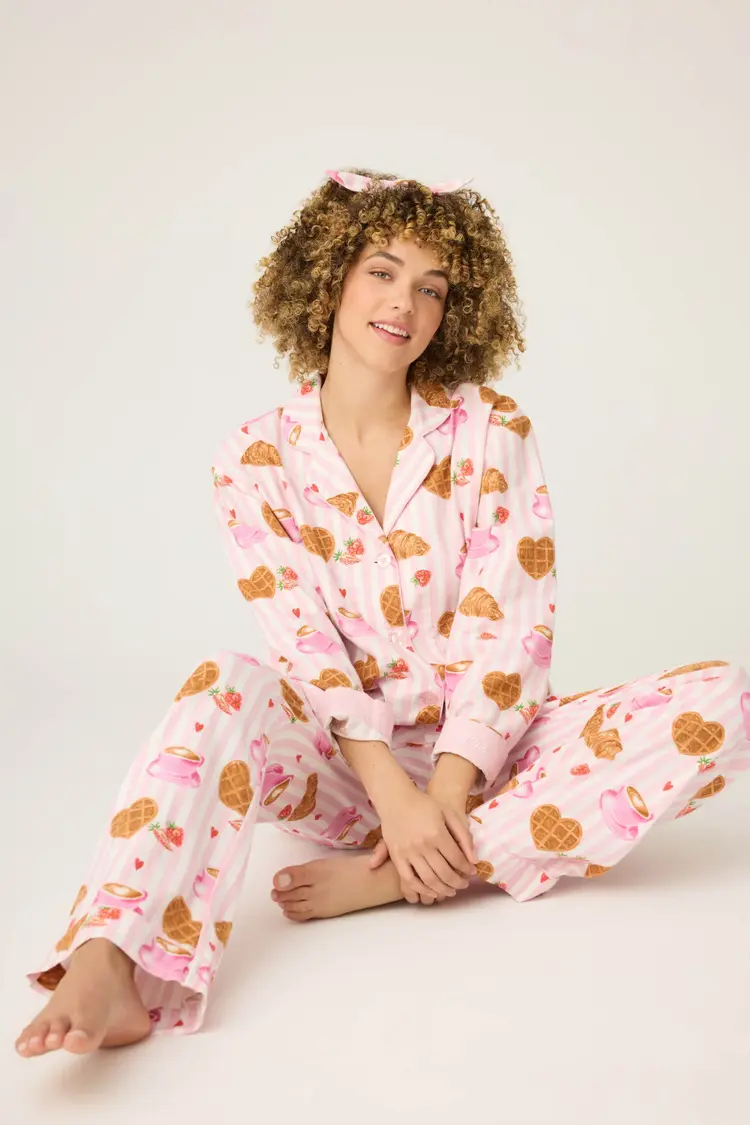 PJ Salvage Parisian PJ Set Flannel