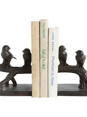 Creative Co-Op Bird on Branch Bookends, Set of 2