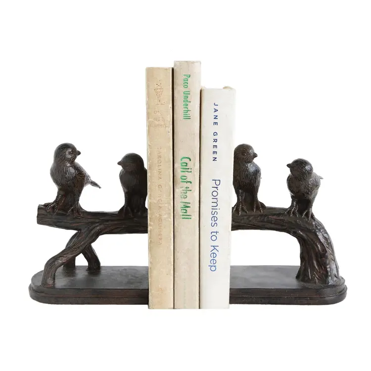 Creative Co-Op Bird on Branch Bookends, Set of 2