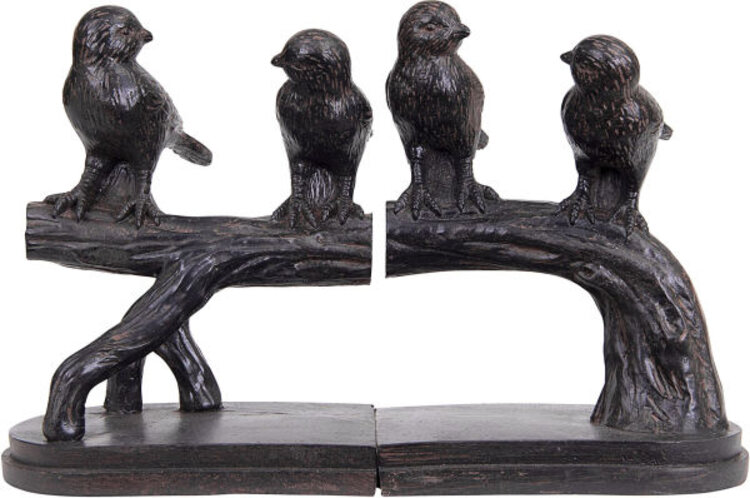 Creative Co-Op Bird on Branch Bookends, Set of 2