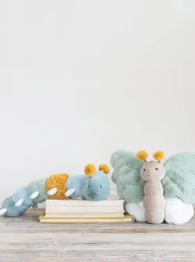 Creative Co-Op Plush Caterpillar