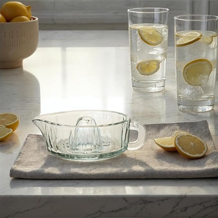 Creative Co-Op 10 oz. Pressed Glass Juicer w/ Handle