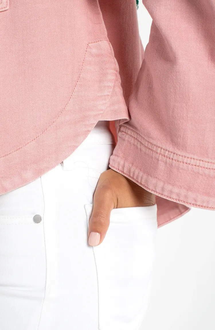 Liverpool Los Angeles Hi Lo Denim Shacket