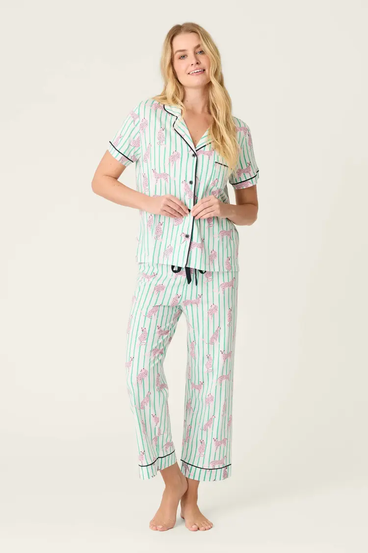 PJ Salvage Leopard Whimsy PJ Set