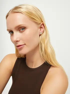 UNO De 50 Beat Stud Earrings Silver