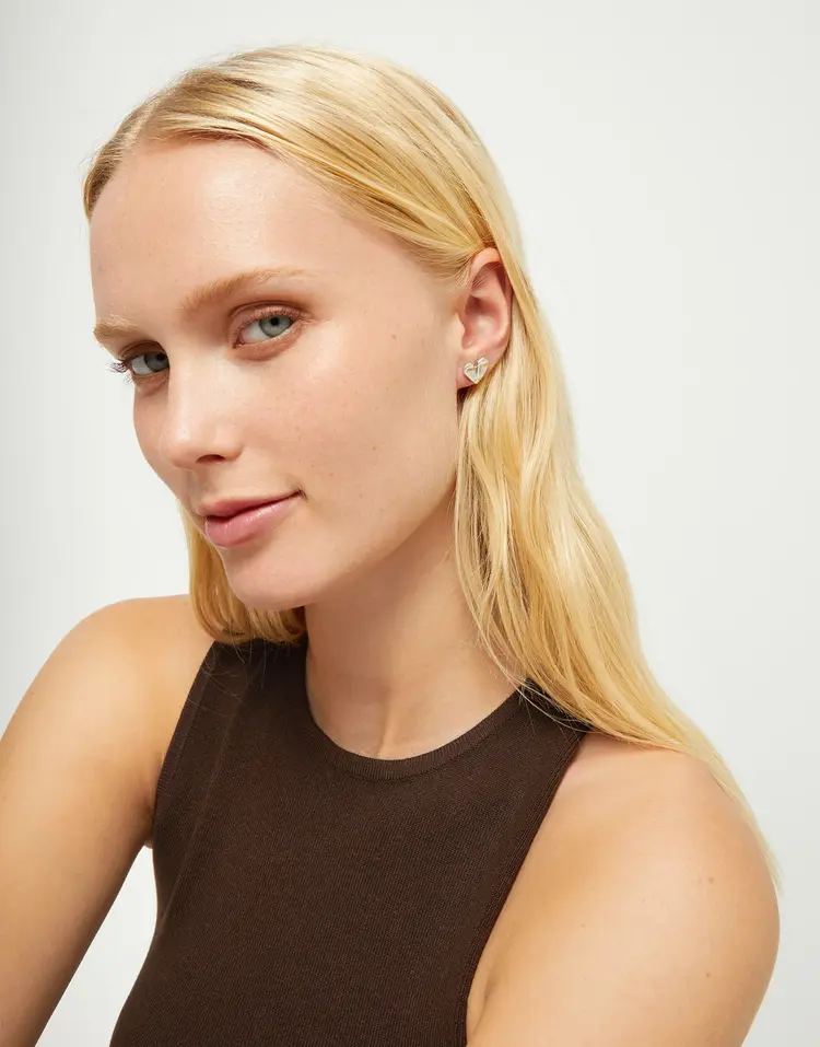 UNO De 50 Beat Stud Earrings Silver