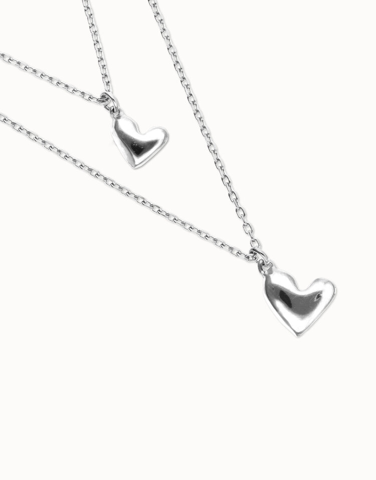 UNO De 50 Beat Small Heart Silver Necklace