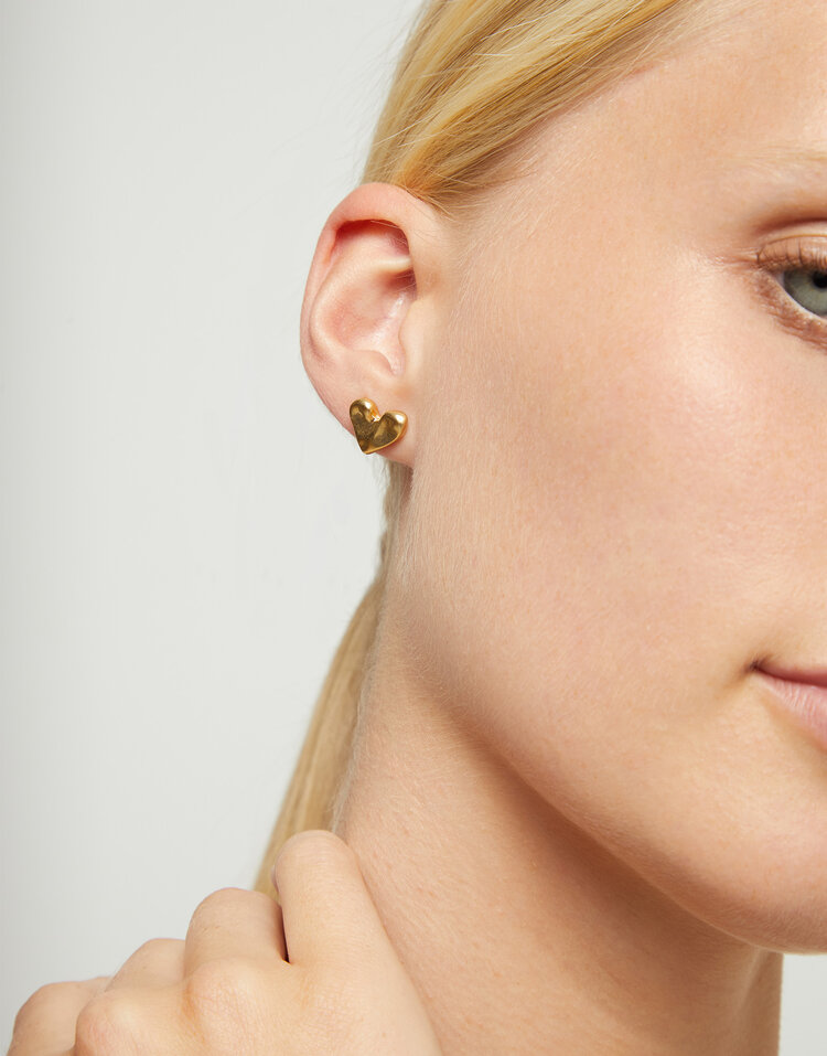 UNO De 50 Beat Stud Earrings Gold