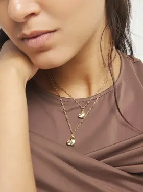 UNO De 50 Beat Small Heart Gold Necklace