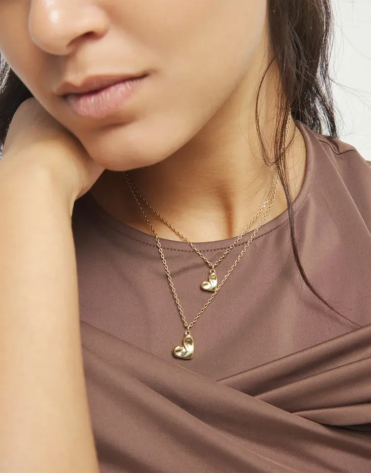 UNO De 50 Beat Small Heart Gold Necklace