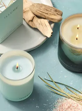 Illume SS Baltic Glass Candle Small