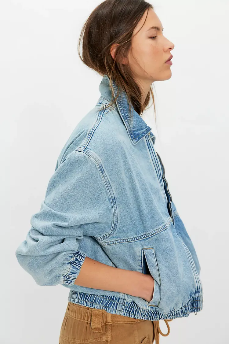 Free People Birdie Denim Jacket