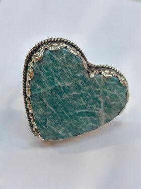 Large Turquoise Heart Ring