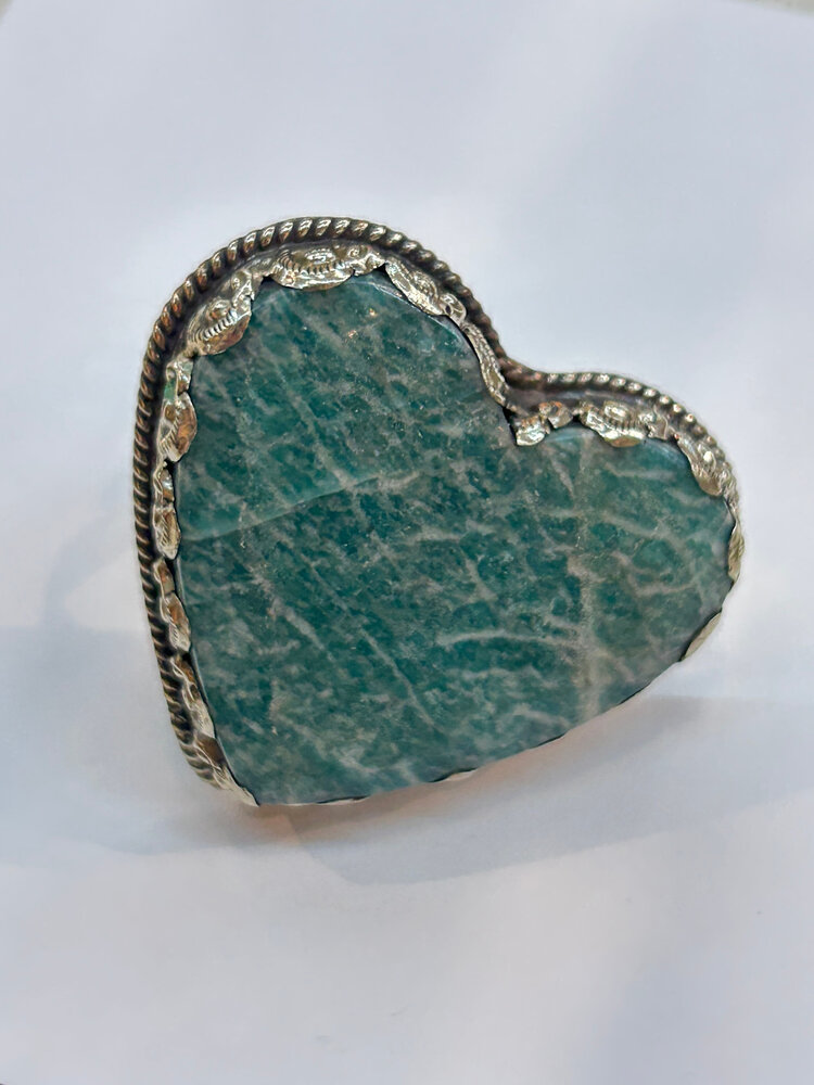 Large Turquoise Heart Ring