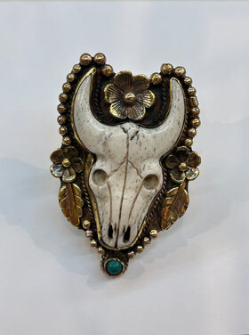 Cow Skull Ring