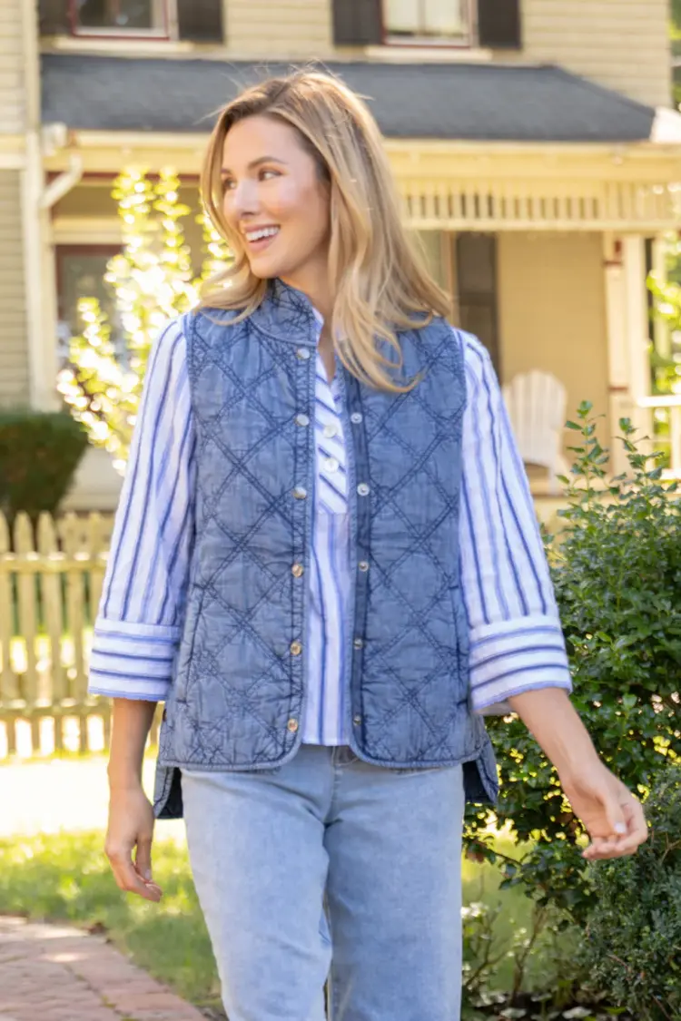 Habitat WASHED QUILT COTTON VEST