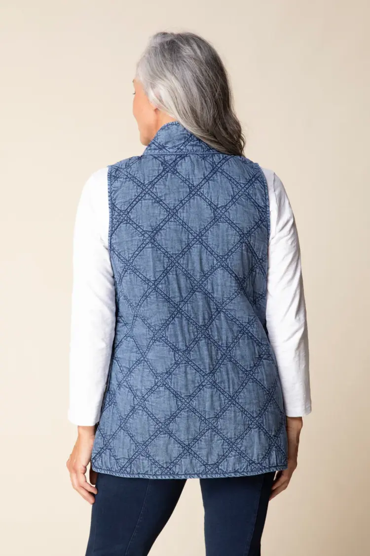 Habitat WASHED QUILT COTTON VEST