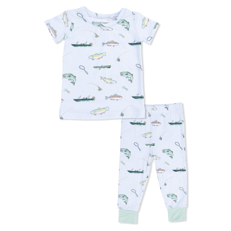 Angel Dear Fishing - Short Sleeve Loungewear Set