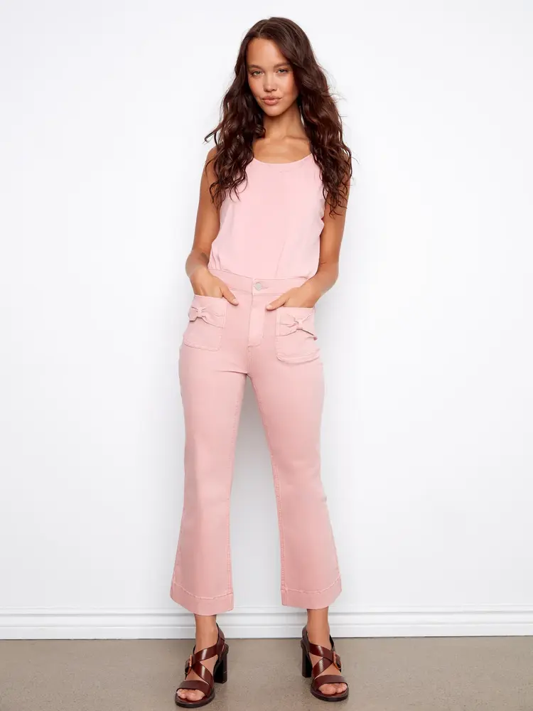 Charlie B Bow Patch Pocket Pants