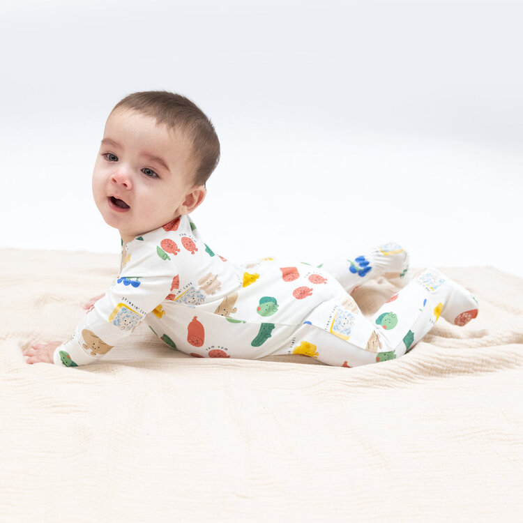 Angel Dear Charcuterie Cuties - 2 Way Zipper Footie
