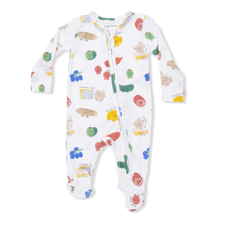 Angel Dear Charcuterie Cuties - 2 Way Zipper Footie