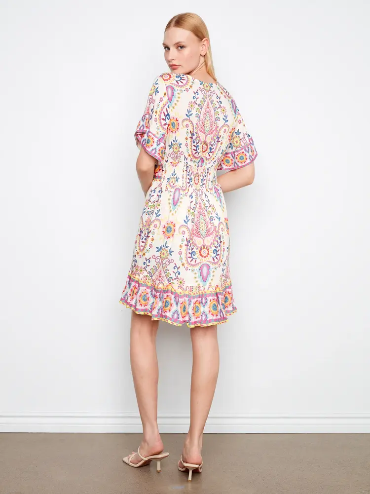 Charlie B Flutter Sleeve Dress