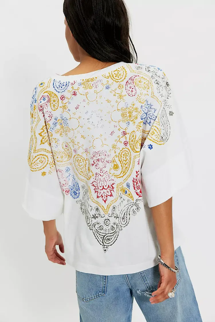 Free People Heirloom Printed Tee