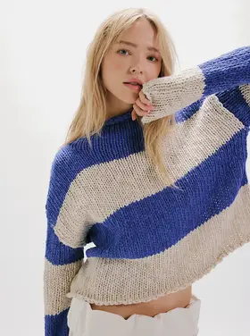 Free People Opal Rugby Stripe Sweater