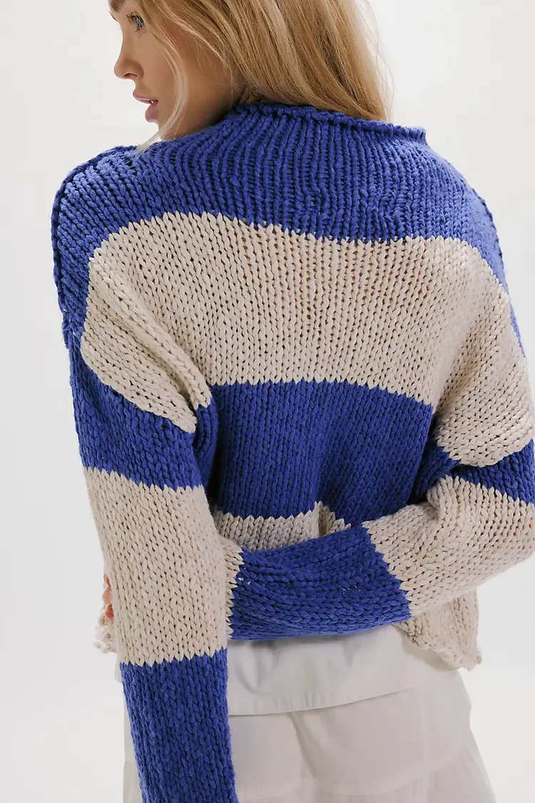 Free People Opal Rugby Stripe Sweater